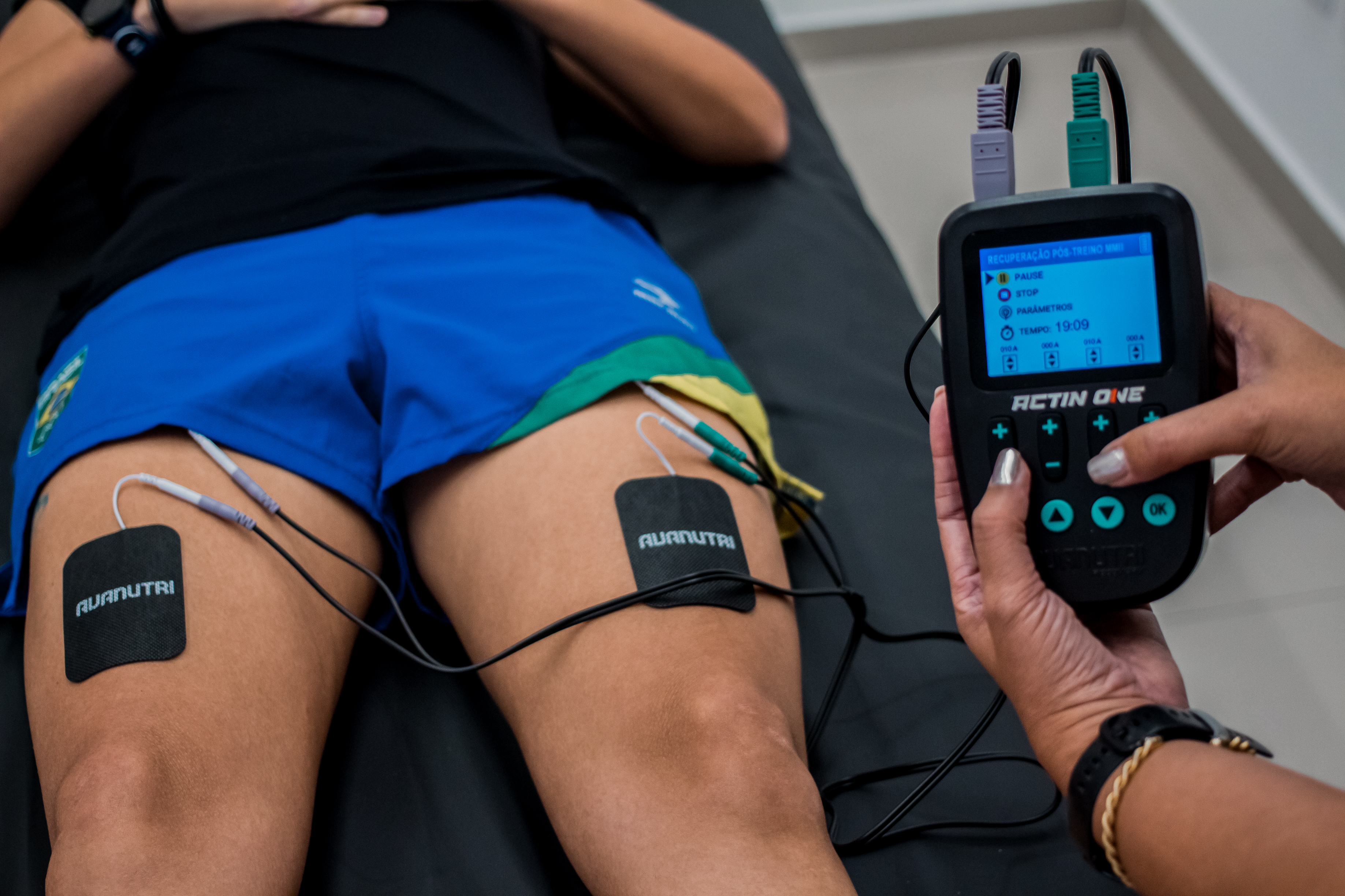 Eletroterapia guiada por protocolo com o dispositivo Actin One